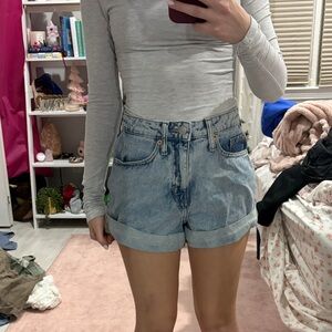 Wild Fable High Rise Mom Jean Shorts